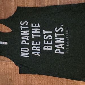 Black athletic tank top